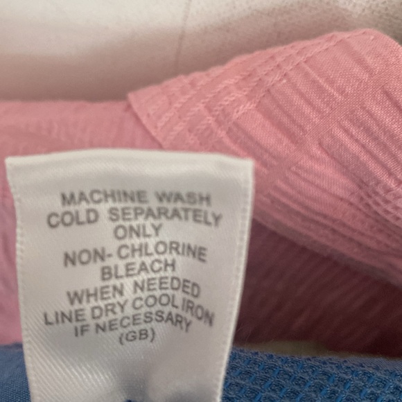 (BN38) Lot of 3 Dress barn button front roll tab 1/4 sleeves tops, NWT - Picture 12 of 12